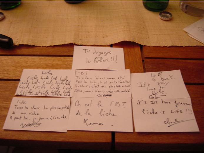 Les codes de la DT